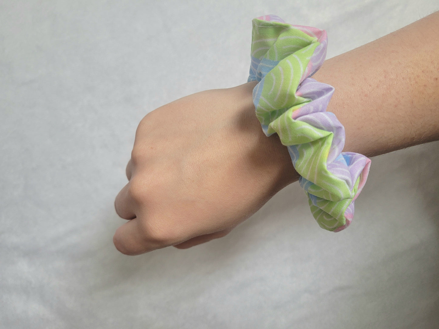 Pastel Wave Scrunchie