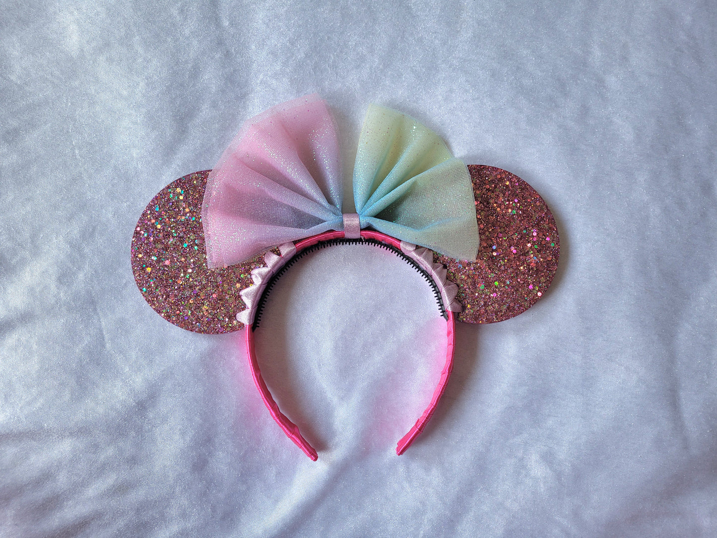 Resin Pink Mouse Ear Headband