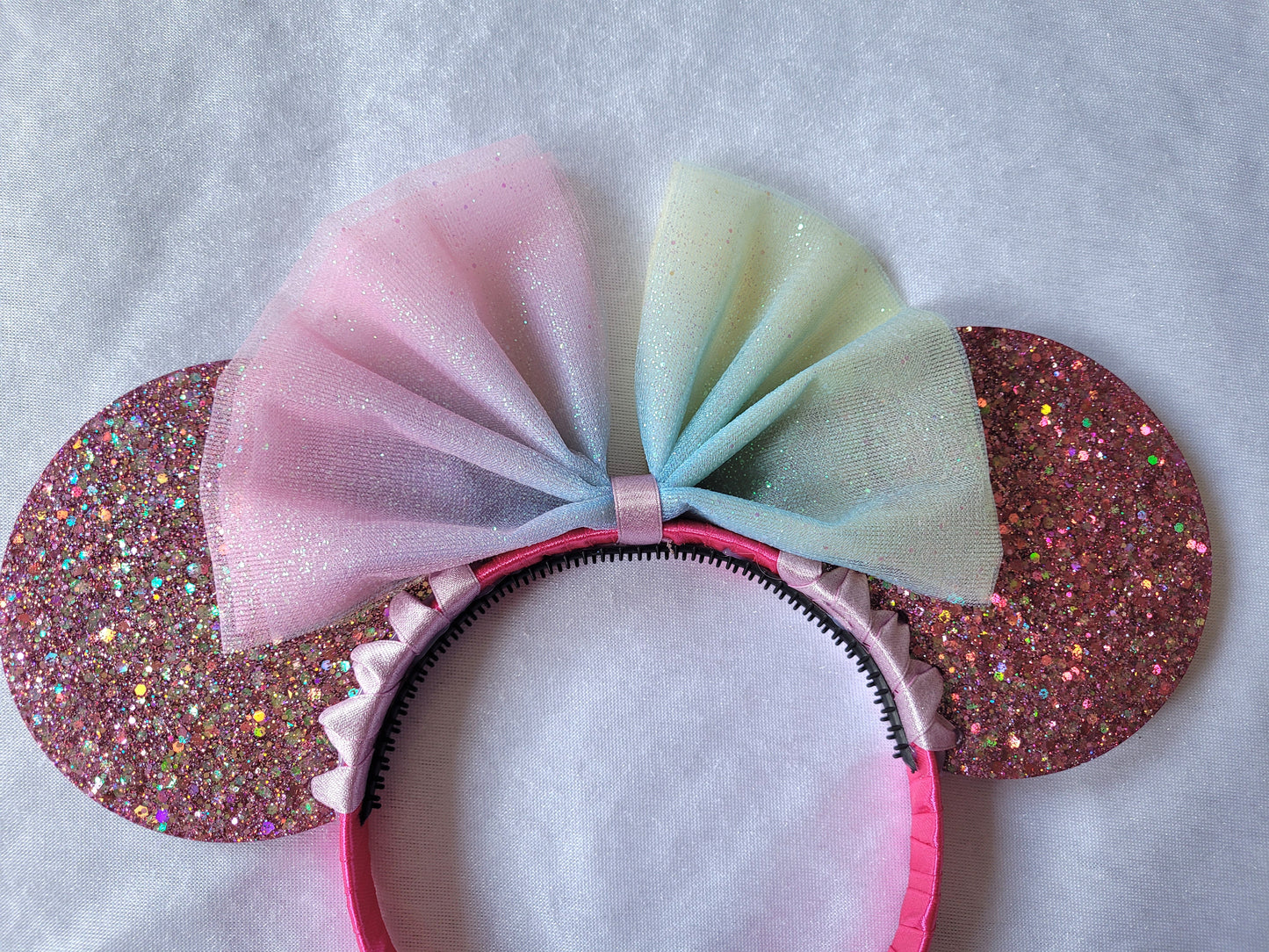 Resin Pink Mouse Ear Headband