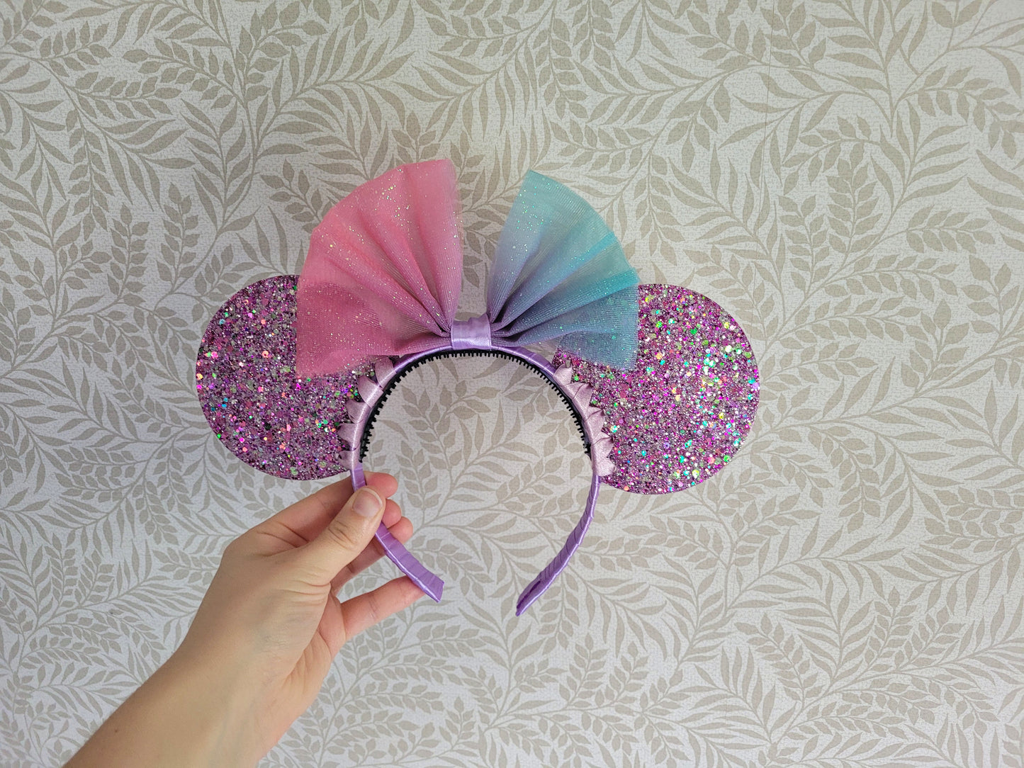 Resin Purple Mouse Ear Headband