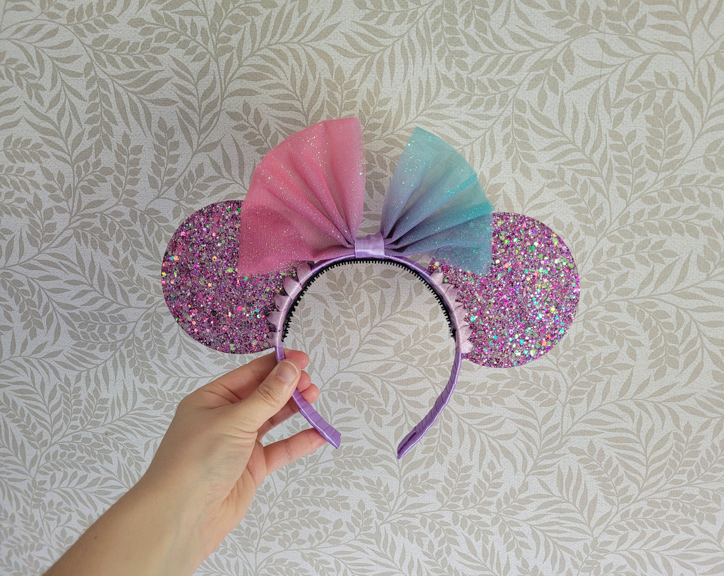 Resin Purple Mouse Ear Headband