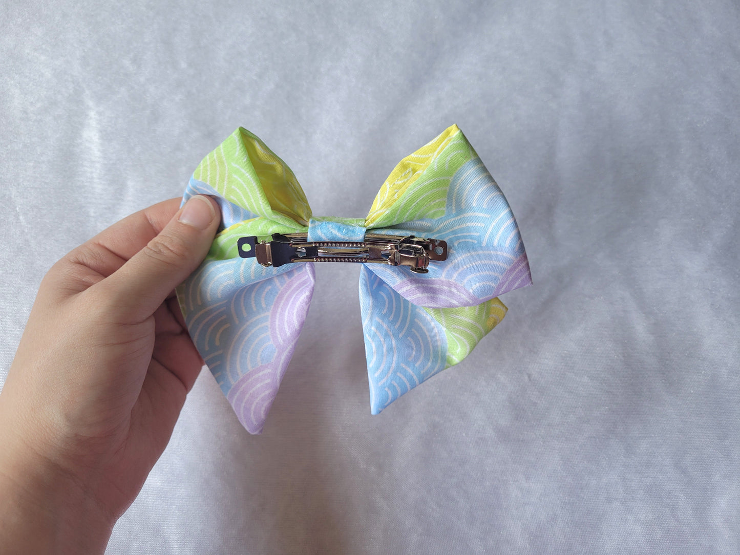 Pastel Wave Hair Bow