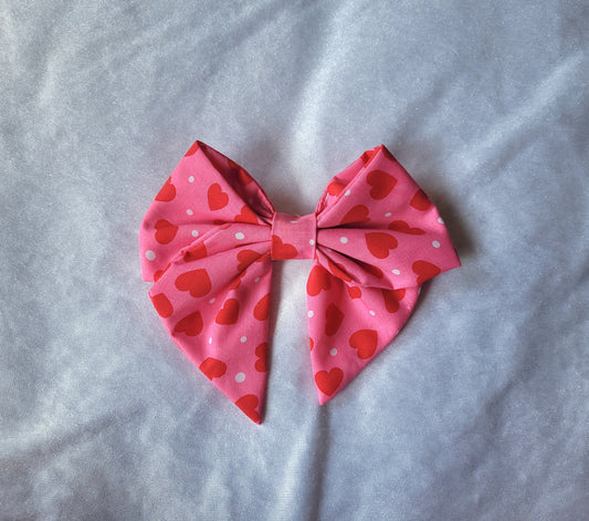 Love Heart Hair Bow