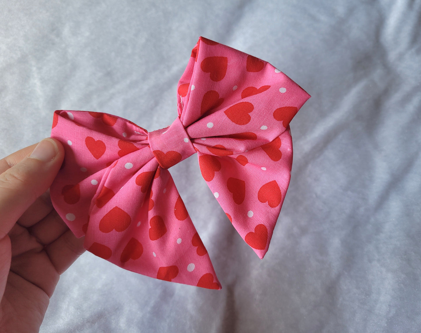 Love Heart Hair Bow