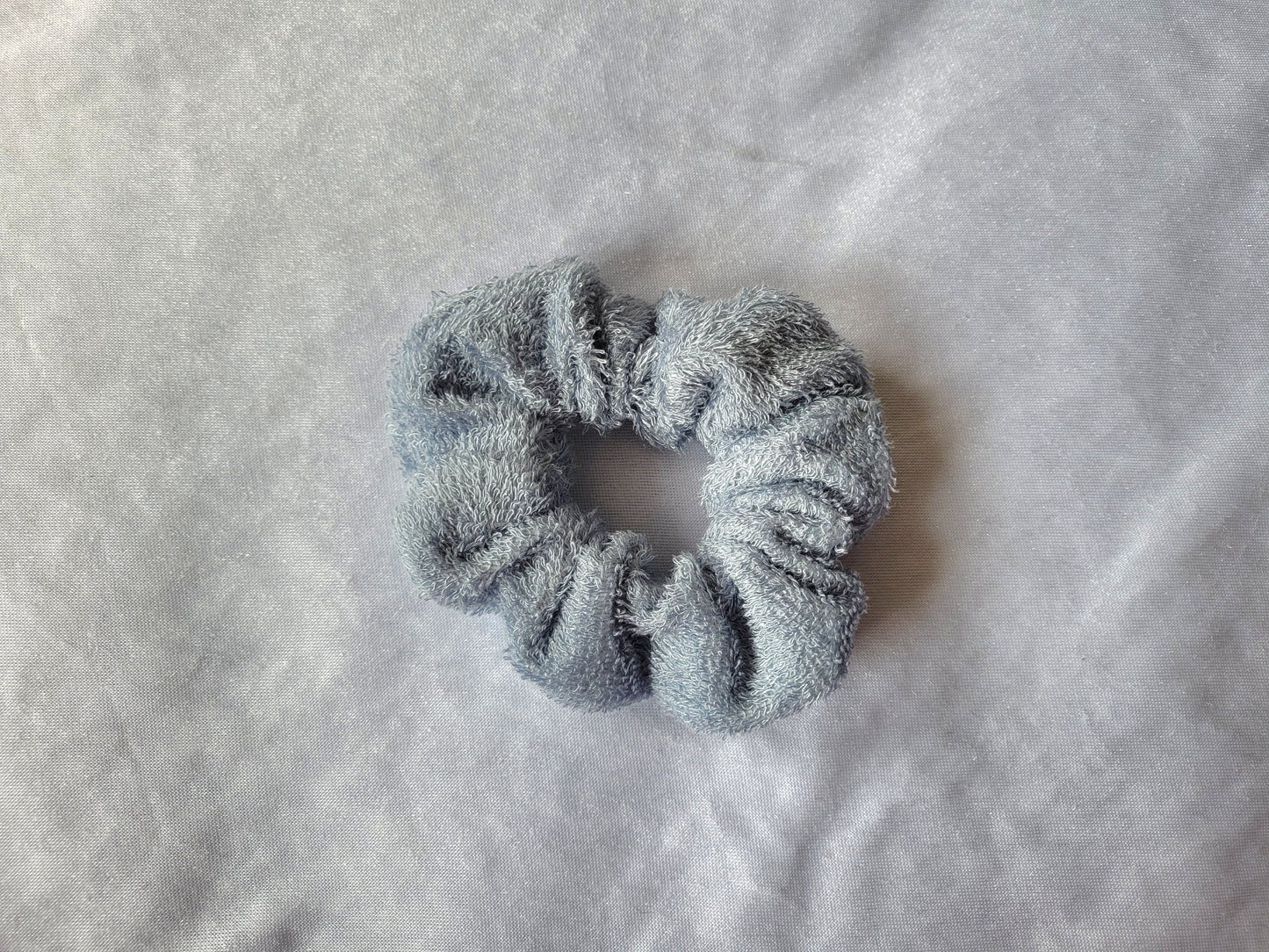 Light Blue Towel Scrunchie