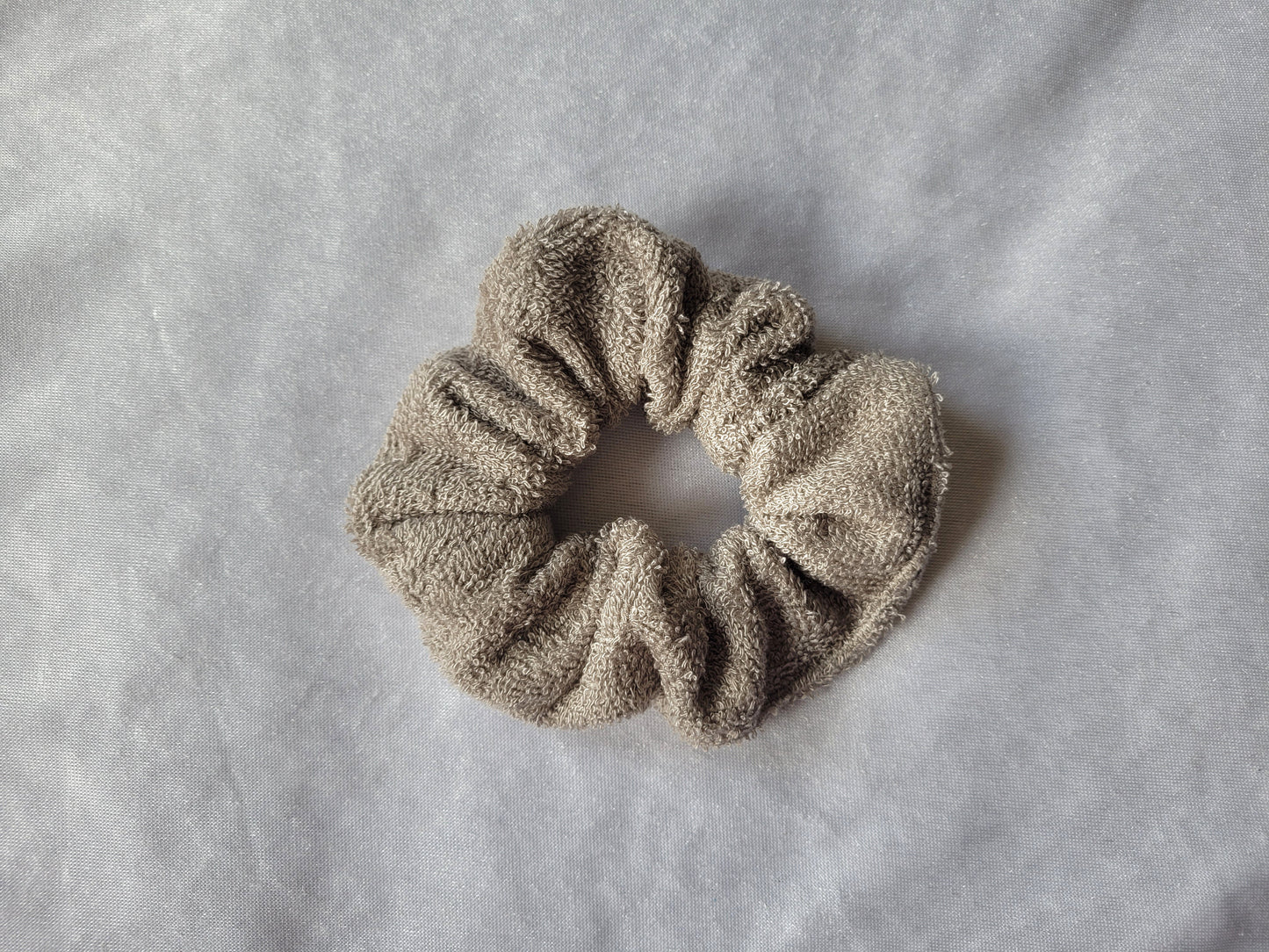 Taupe Towel Scrunchie