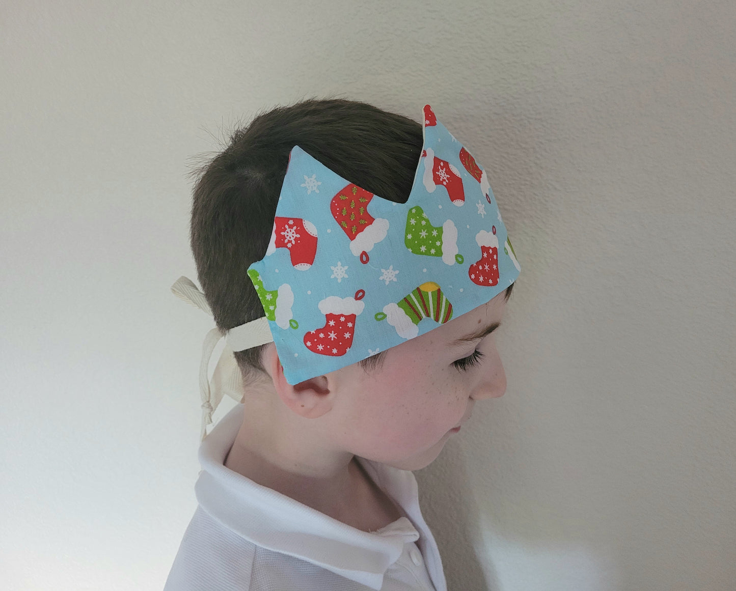 Christmas Fabric Crown