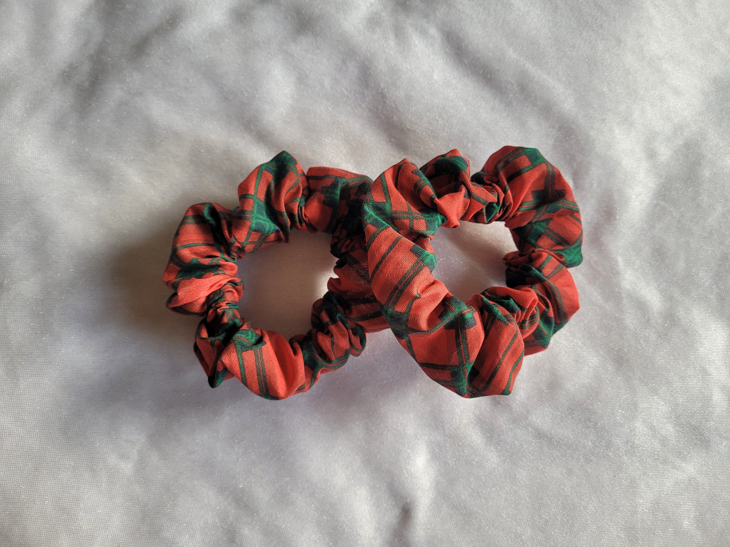 Christmas Tartan Scrunchie