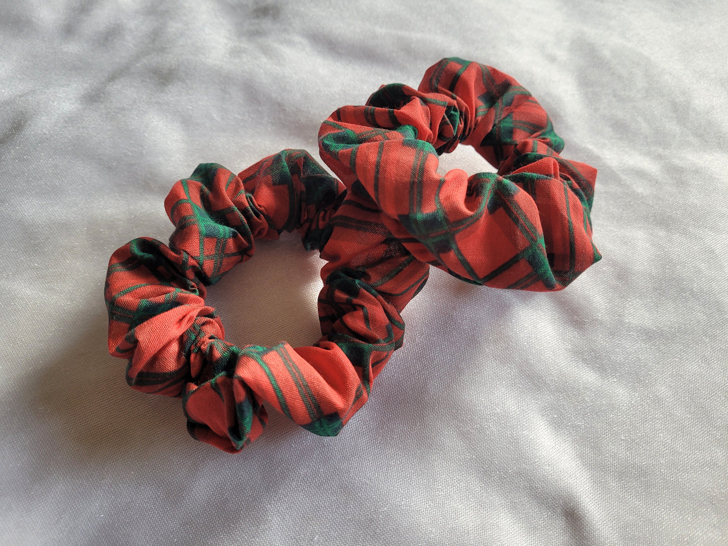 Christmas Tartan Scrunchie