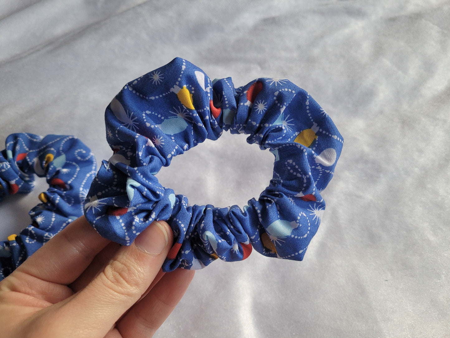 Christmas Tree Lights Scrunchie