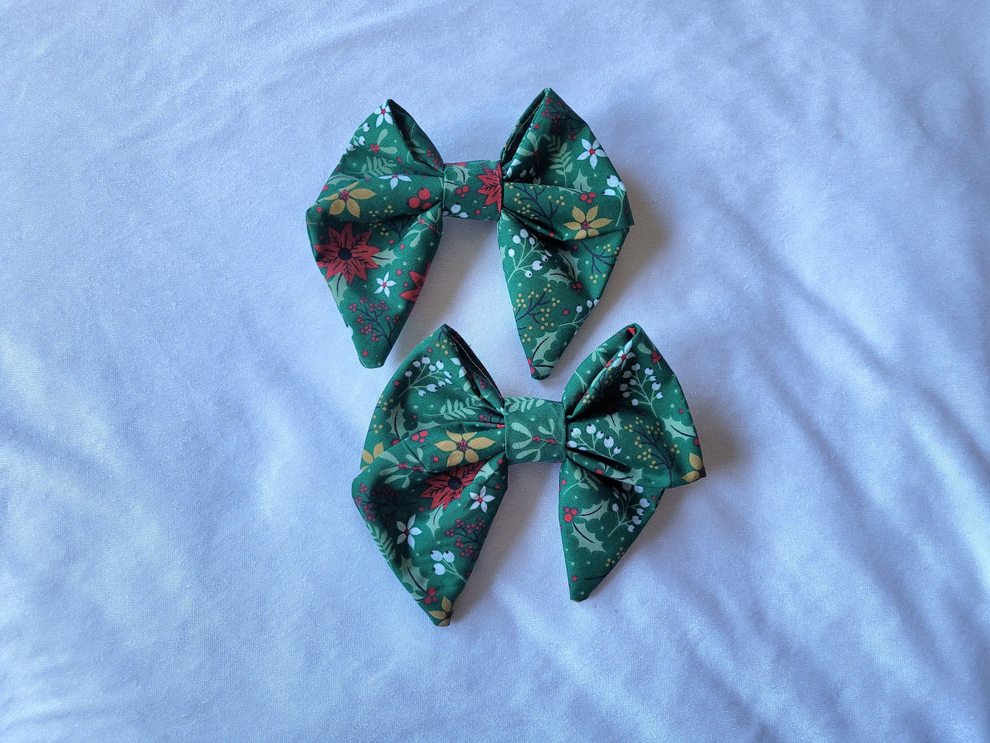 Christmas Floral Hair Bow