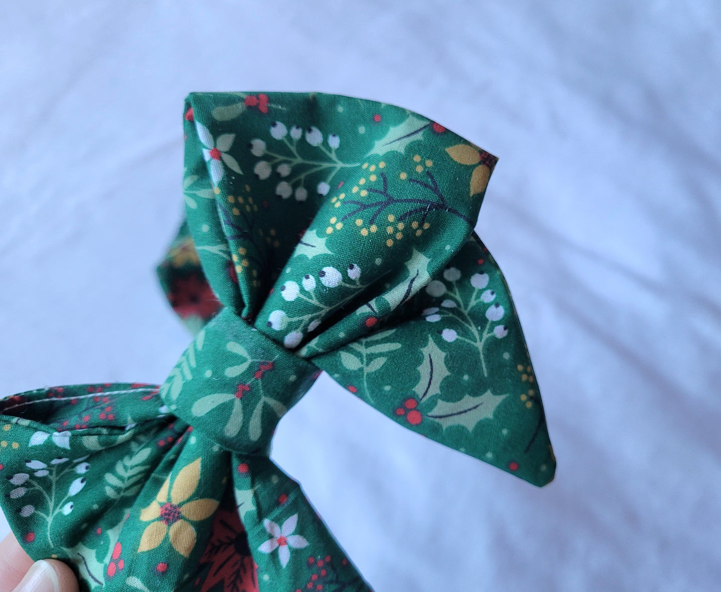 Christmas Floral Hair Bow