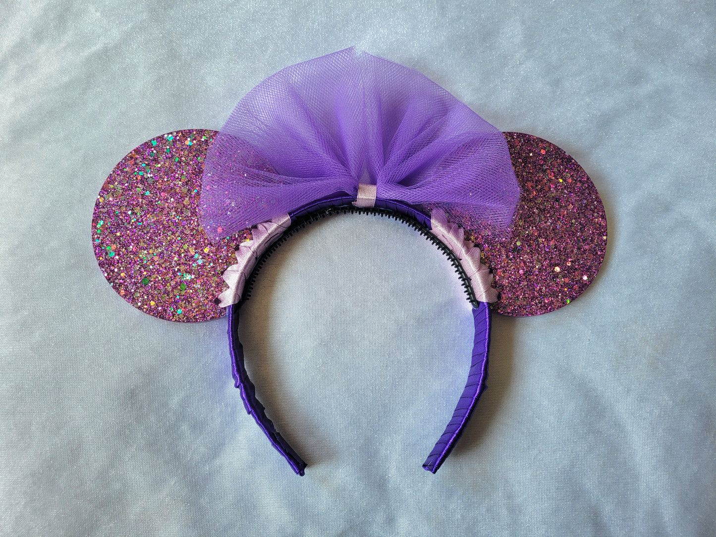 Purple Resin Mouse Ear Headband