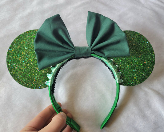 Green Resin Mouse Ear Headband