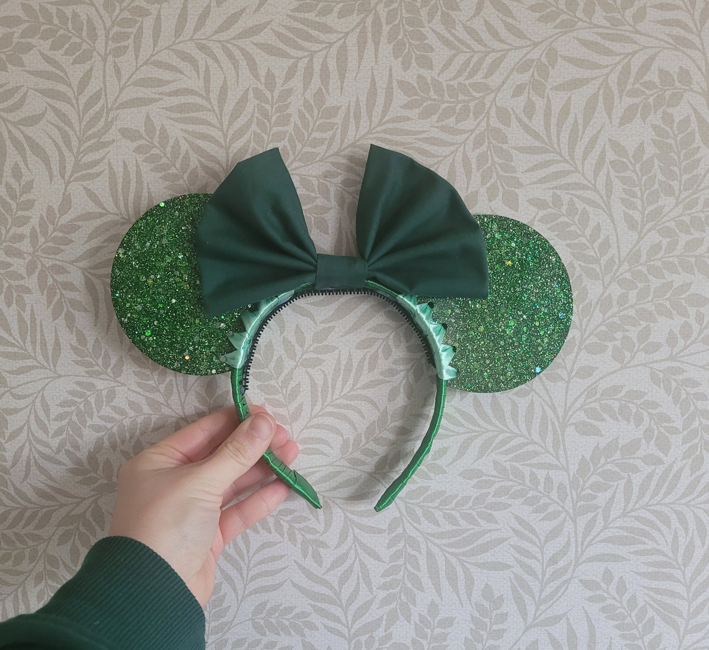 Green Resin Mouse Ear Headband