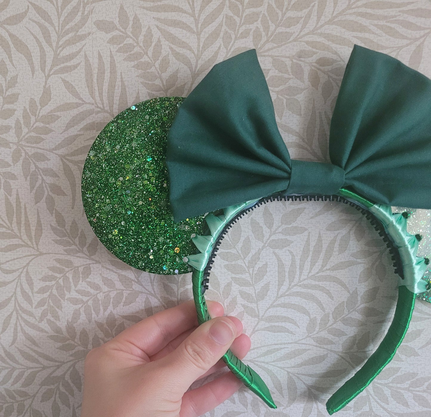 Green Resin Mouse Ear Headband