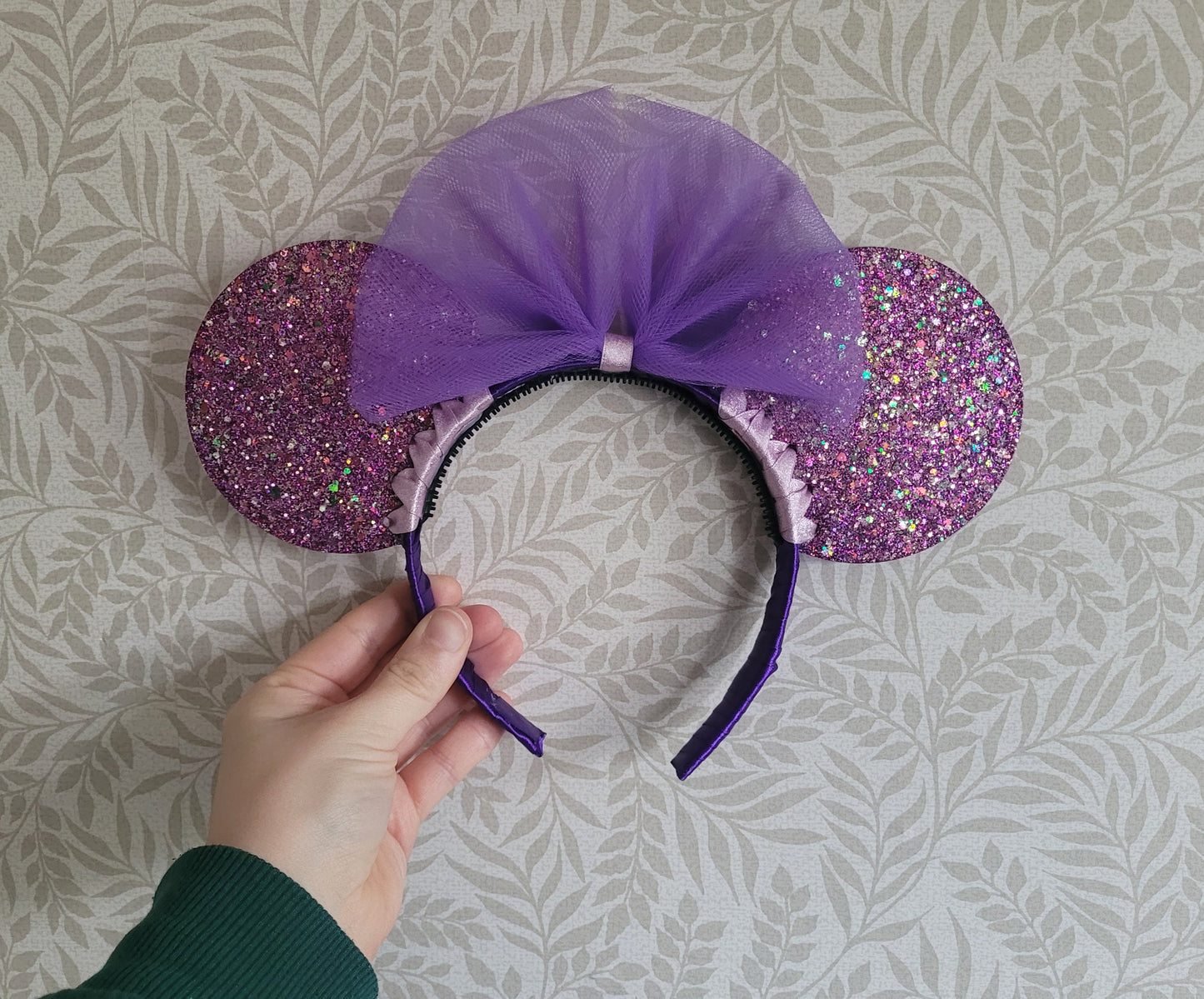 Purple Resin Mouse Ear Headband