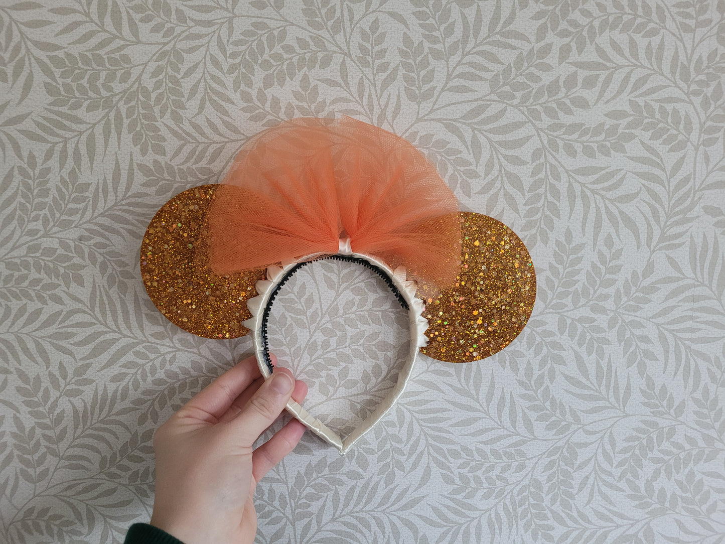 Orange Resin Mouse Ear Headband