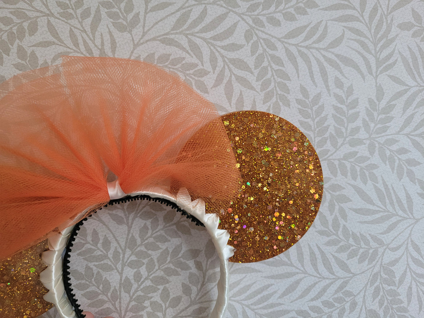 Orange Resin Mouse Ear Headband