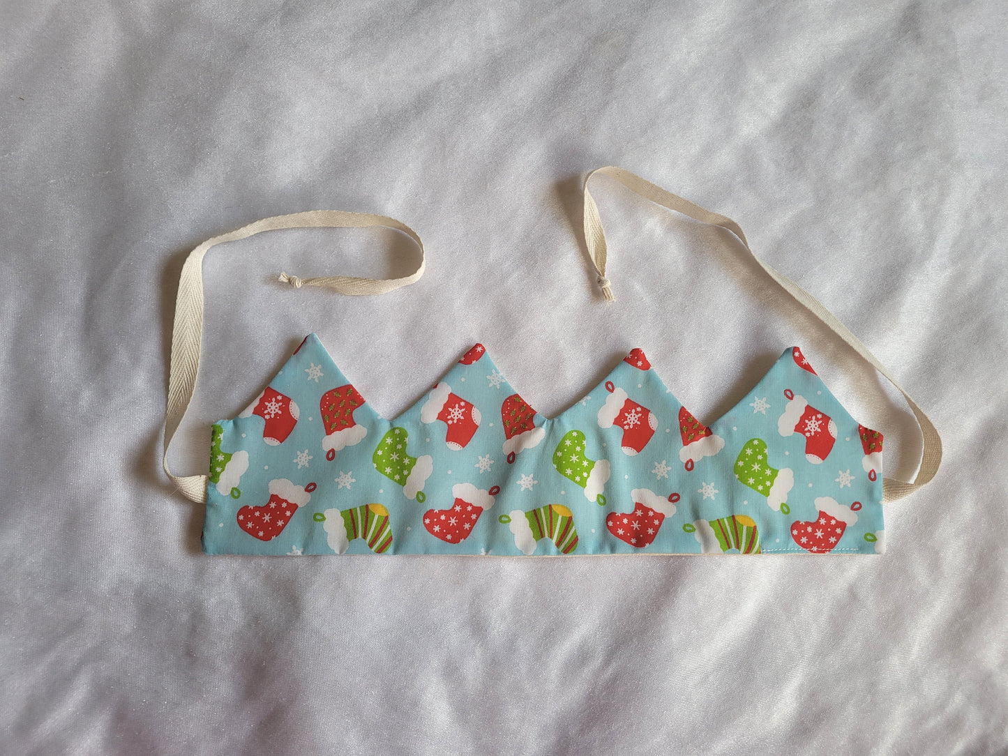 Christmas Stocking Fabric Crown