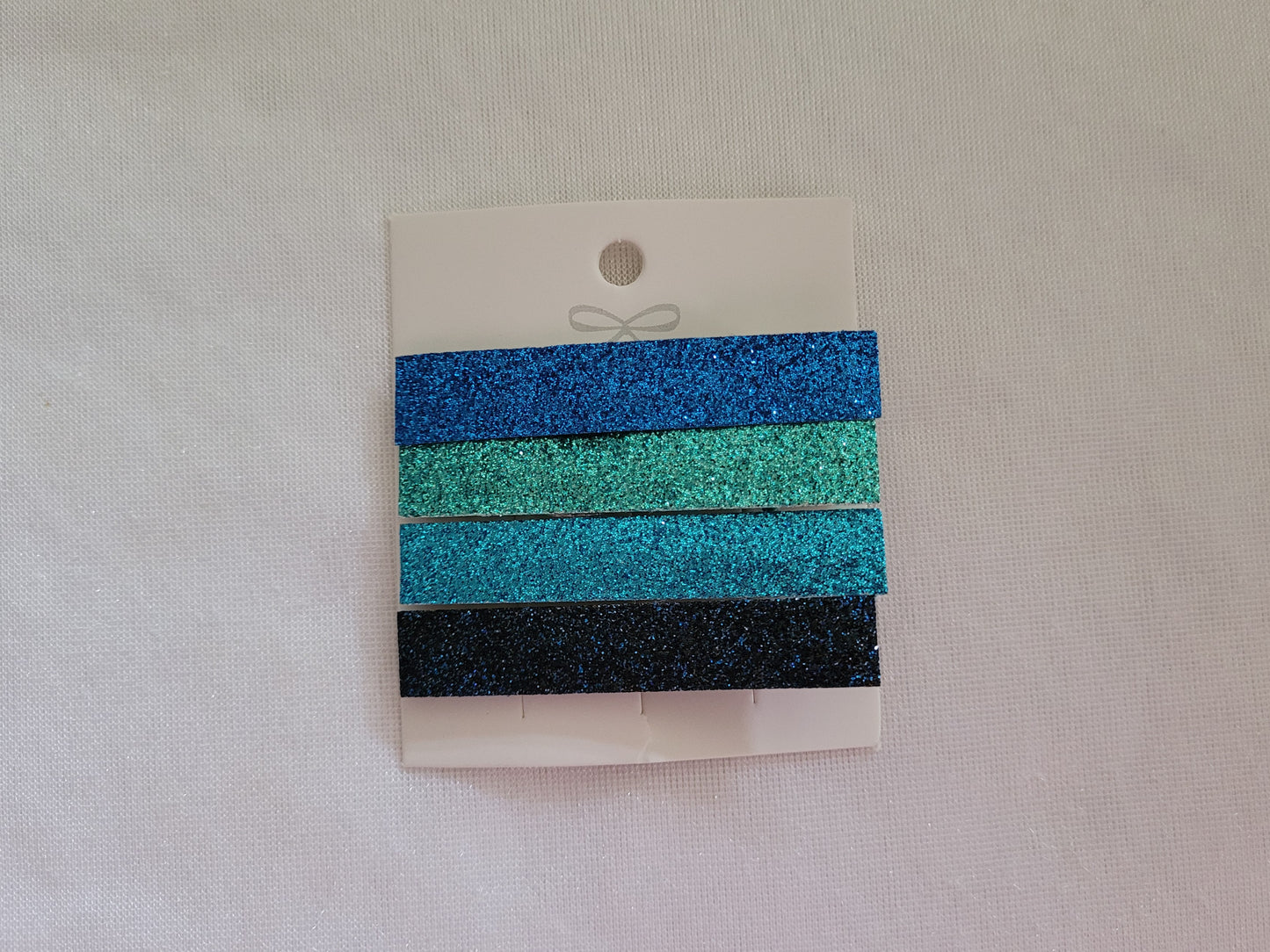 Blue Glitter Hair Clips