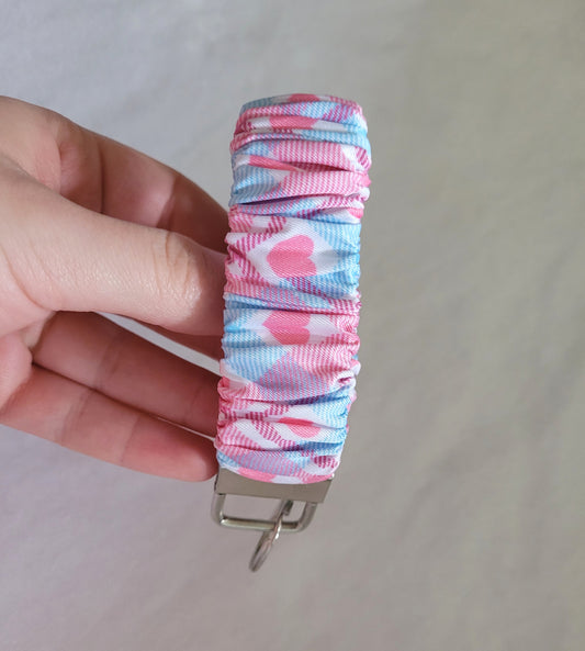 Pink Heart Wristlet