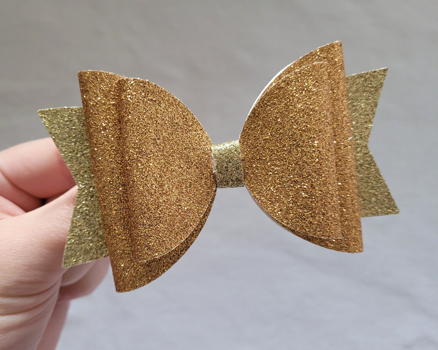 Gold Hair Bow