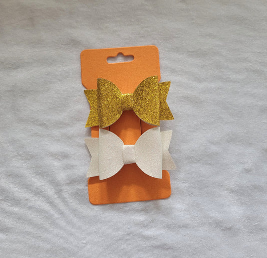 Gold Hair Bows