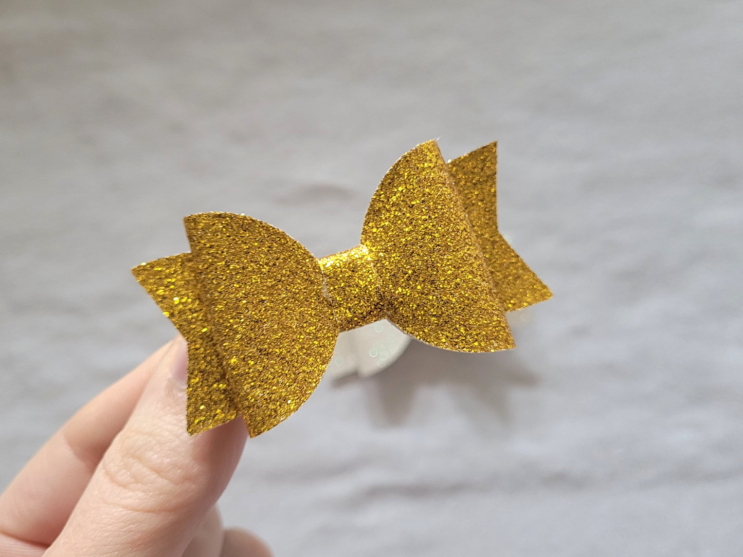 Gold Hair Bows