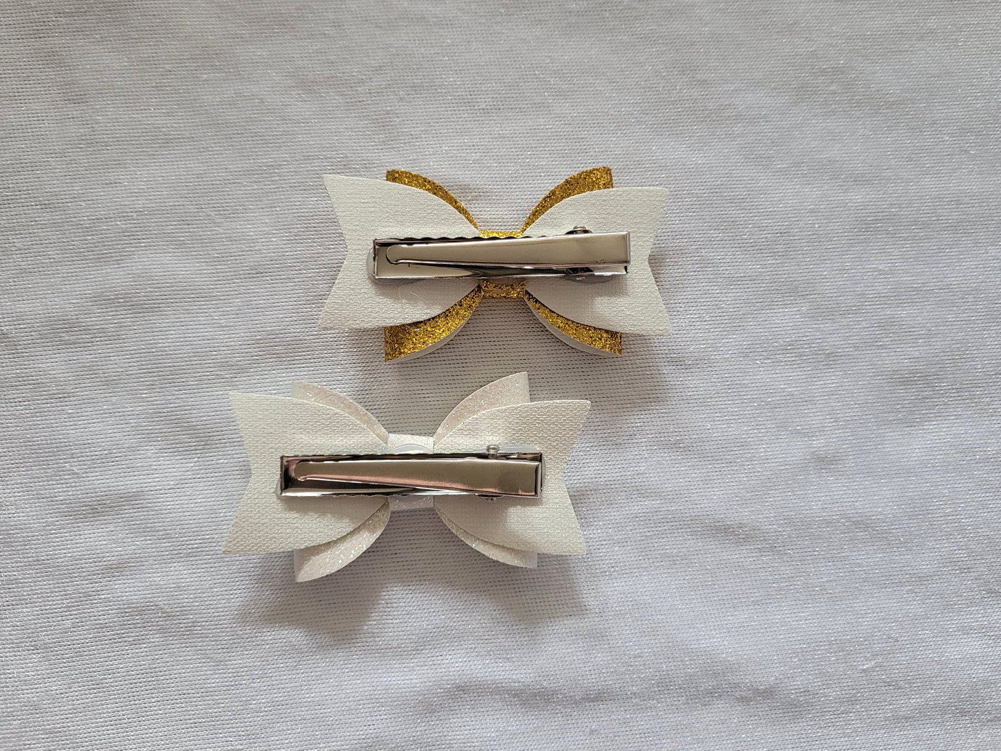 Gold Hair Bows