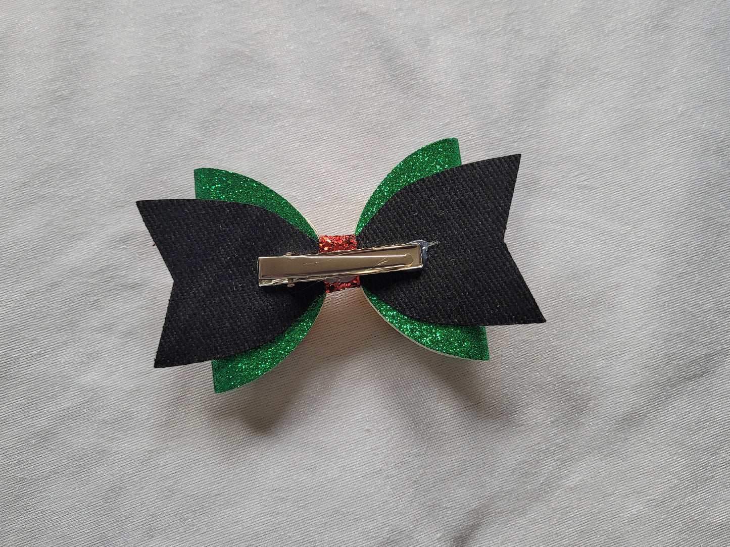 Christmas Glitter Hair Bow